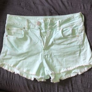 American Eagle Mint Shorts